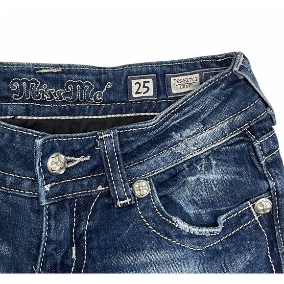 Miss Me Cropped Jeans - Style JE5427C2 - Size 25 - Picture 2 of 5